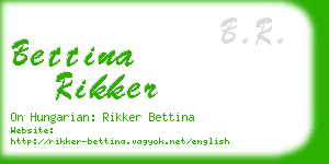 bettina rikker business card